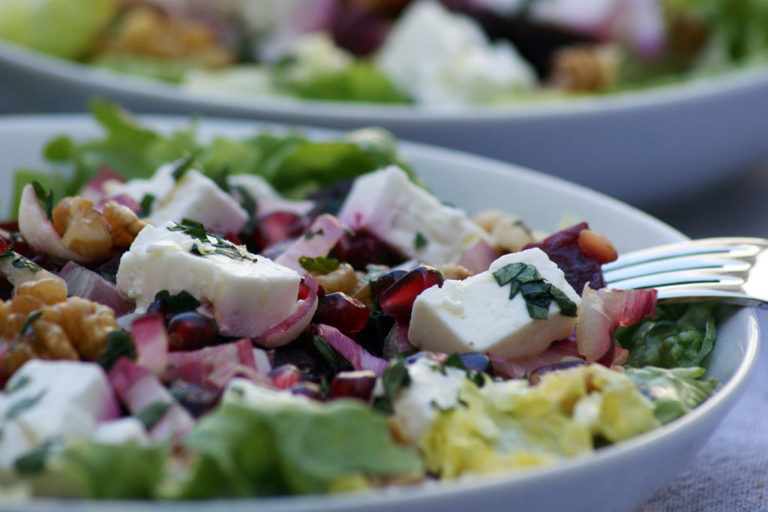 Création maison - salade composée de petit épeautre et feta